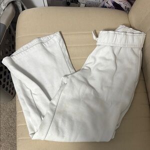 White Casual Pants